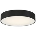 Access Lighting Como, LED Flush Mount, Black Finish, Acrylic Lens Acrylic 49961LEDD-BL/ACR